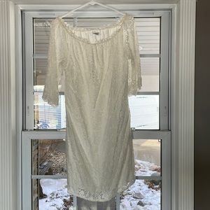 White lace dress